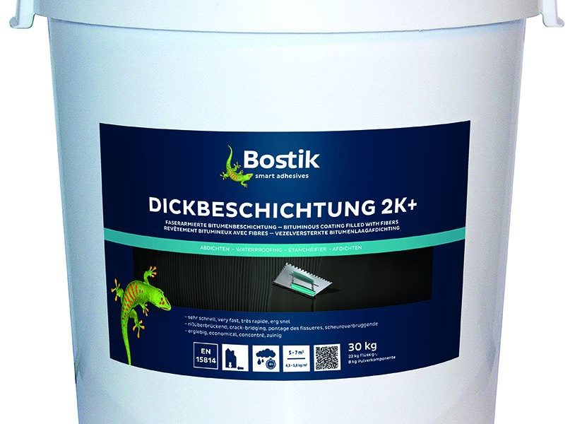 Masa Dickbeschichtung 2K+ marki Bostik do hydroizolacji pionowej – solidne wsparcie u podstaw